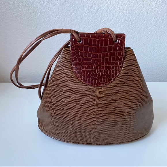 Vintage Luc Benoit 70s 80s Alligator Leather Bag. - Picture 4 of 13